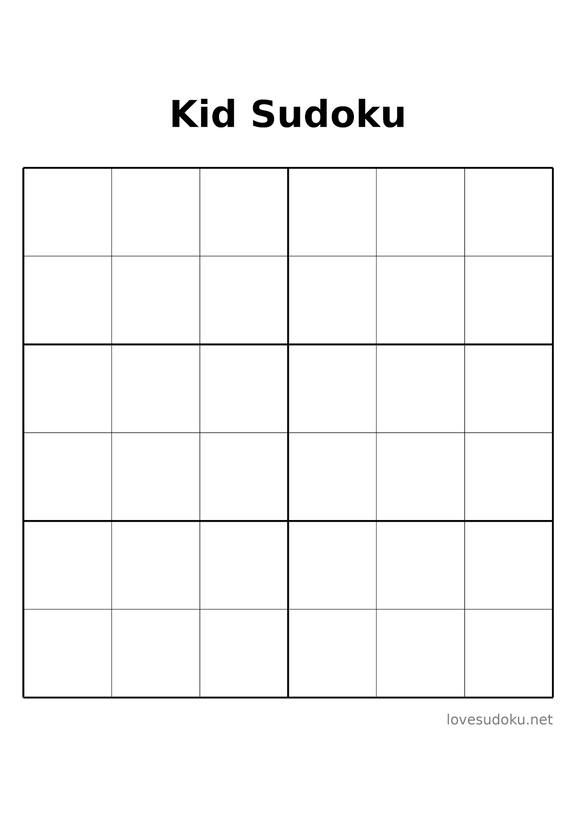 kids sudoku printable